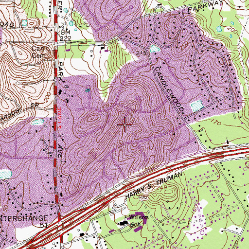 Topographic Map of Dix Hills, NY