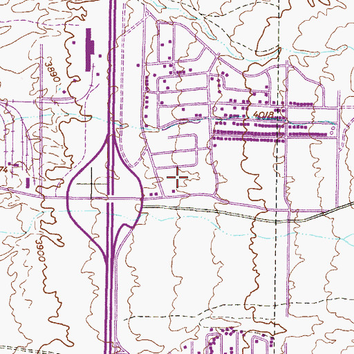 Topographic Map of Westway, TX