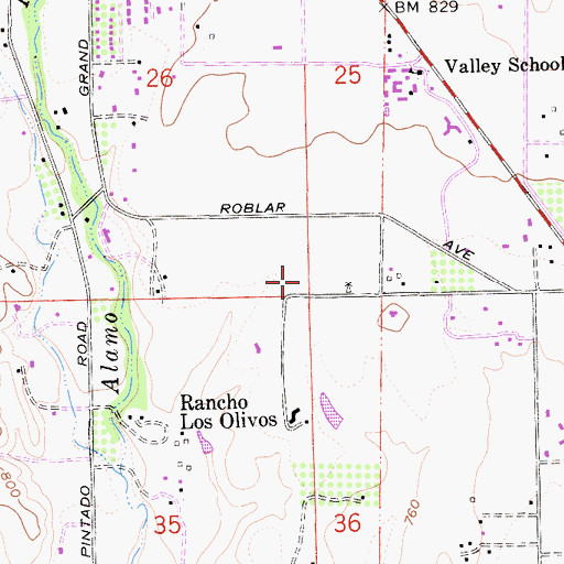 Topographic Map of Houtz Vineyard, CA