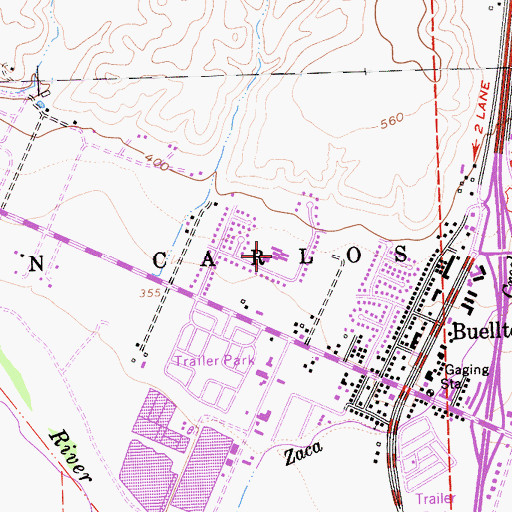 Topographic Map of Jonata Middle School, CA