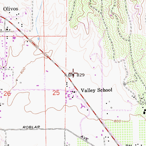 Topographic Map of The Brander Vineyard, CA