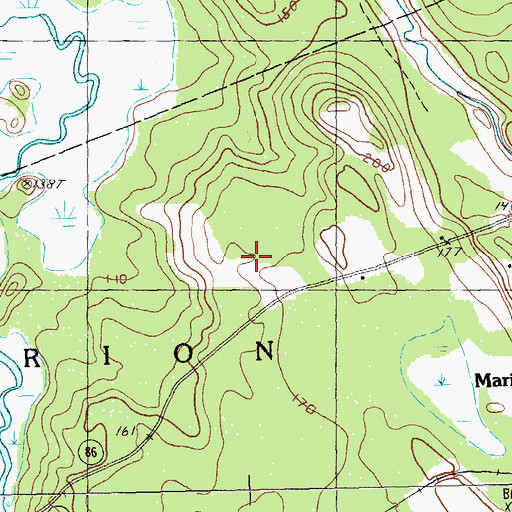 Topographic Map of Township of Marion, ME