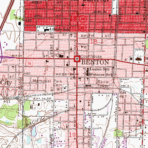 Topographic Map of United Jewish Community Center, IL