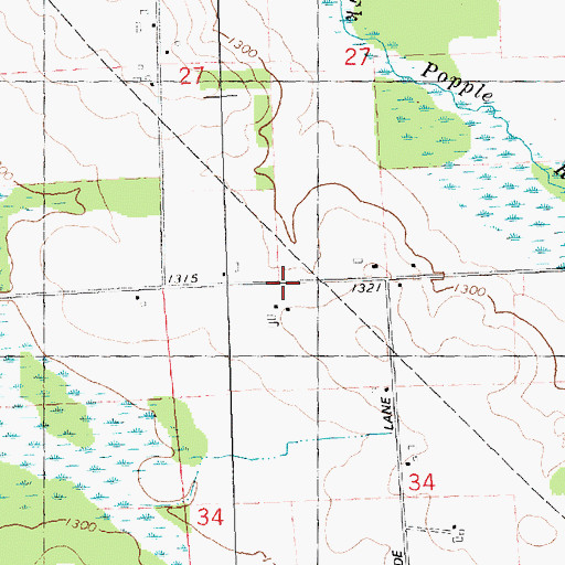 Topographic Map of Groveside School (historical), WI