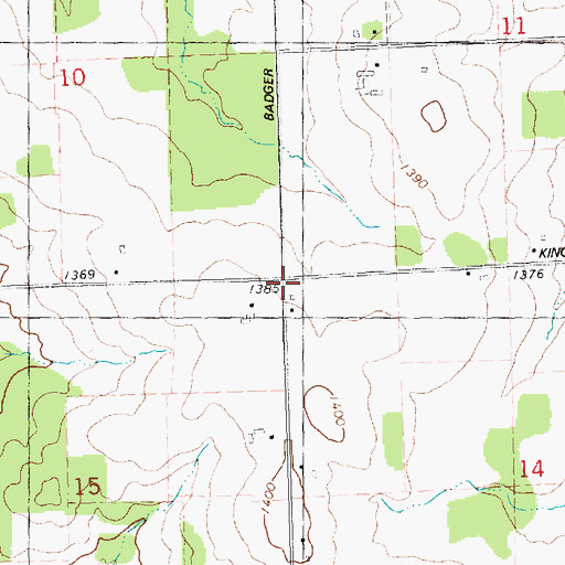 Topographic Map of Maplewood School (historical), WI