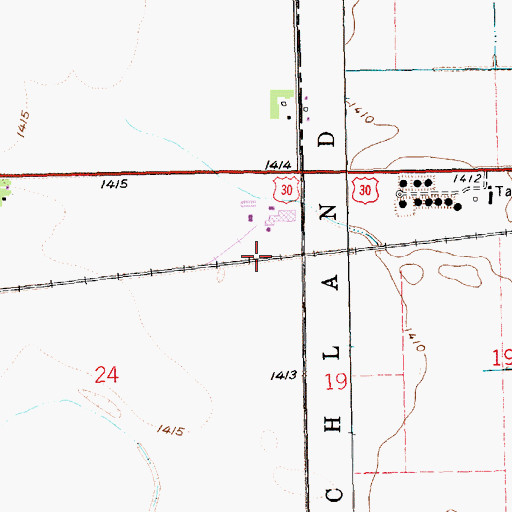 Topographic Map of Hower, NE