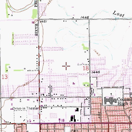 Topographic Map of Cottonwood House, NE