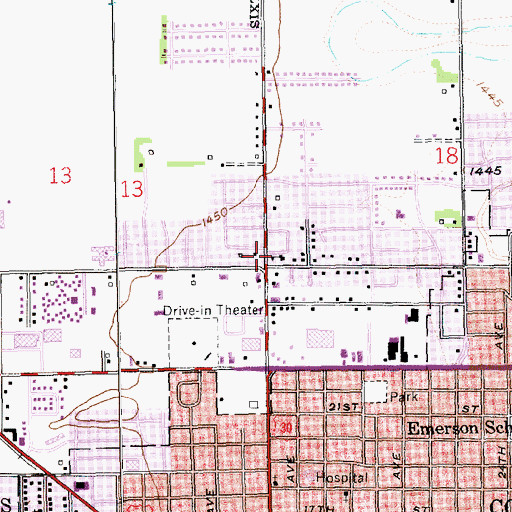 Topographic Map of Saint Pauls Evangelical Lutheran Church, NE