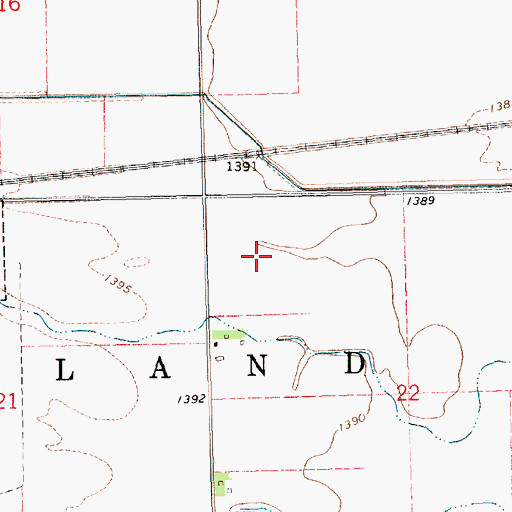 Topographic Map of Township of Richland, NE