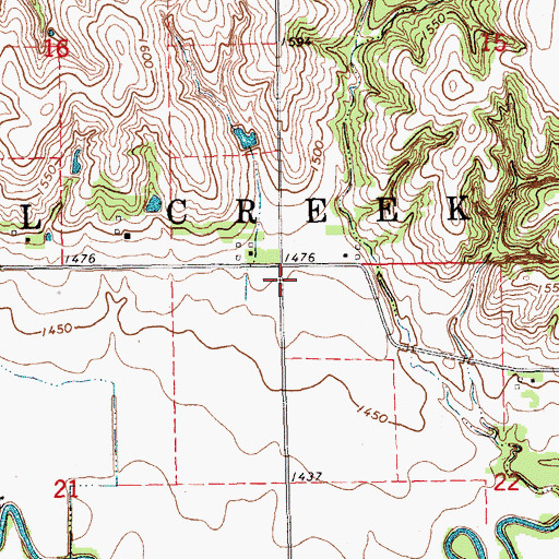 Topographic Map of Township of Shell Creek, NE