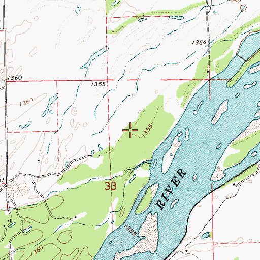 Topographic Map of Whitetail State Wildlife Management Area, NE
