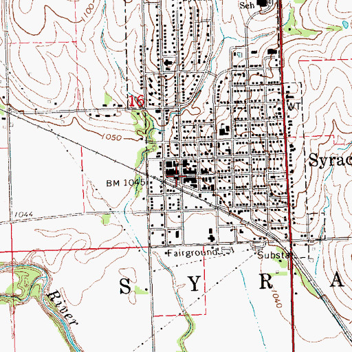 Topographic Map of Syracuse Campground, NE