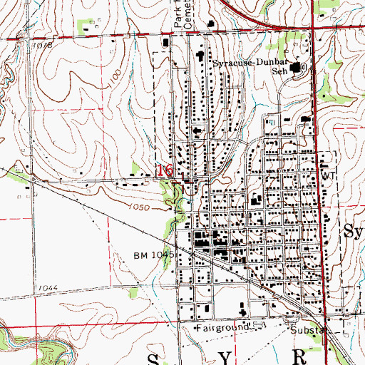 Topographic Map of Mid-Plains Eyecare Center, NE