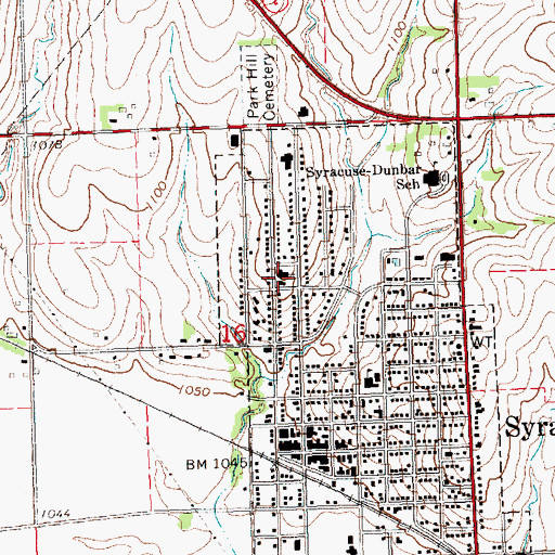Topographic Map of Luther Memorial Church, NE