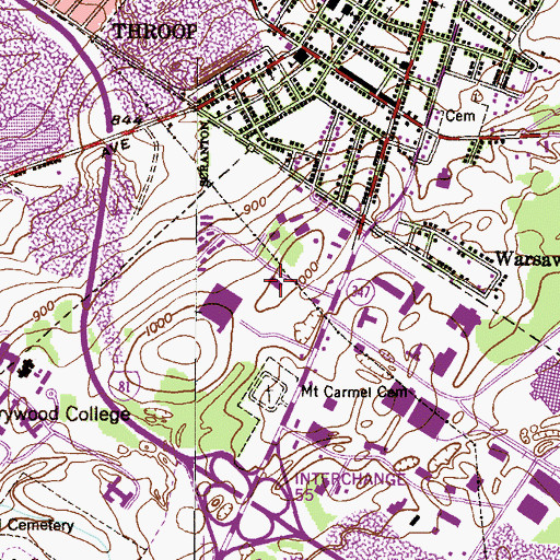 Topographic Map of Grace Church, PA
