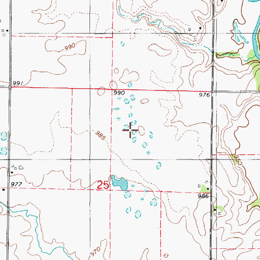 Topographic Map of Doolittle Prairie State Preserve, IA
