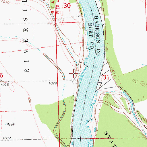 Topographic Map of Pelican Point State Recreation Area, NE