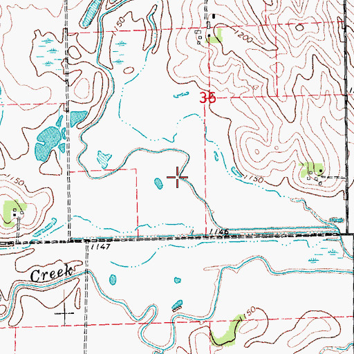 Topographic Map of Jack Sinn Memorial State Wildlife Management Area, NE