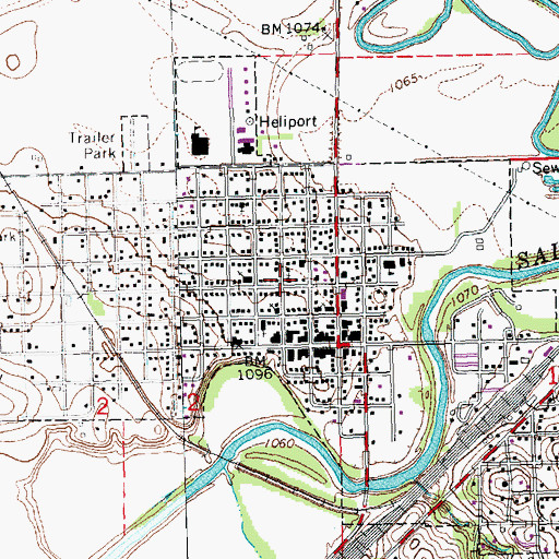 Topographic Map of Comgregational Church, NE