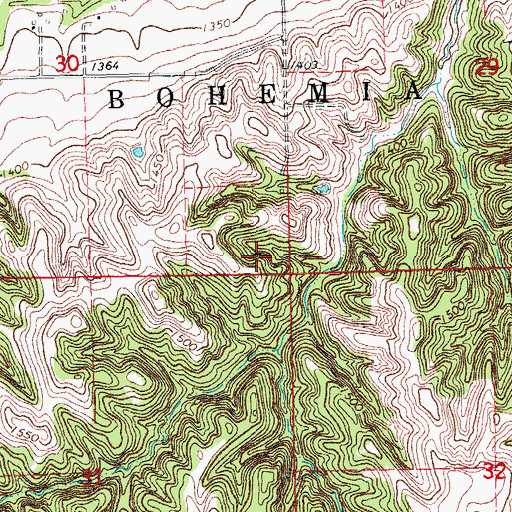 Topographic Map of Camp Moses Merrill, NE