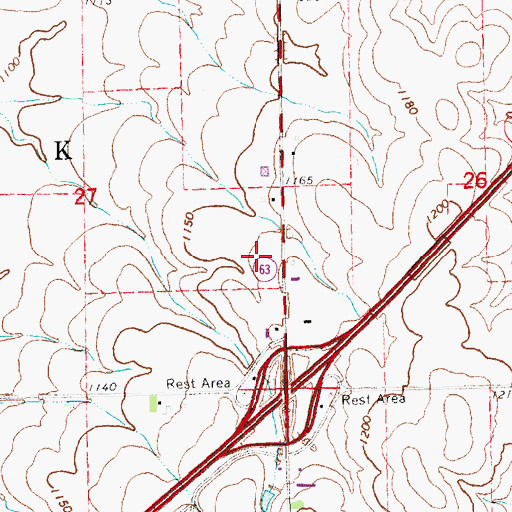 Topographic Map of I-80 Speedway, NE