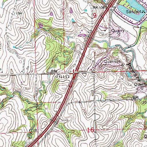 Topographic Map of Interchange 426, NE