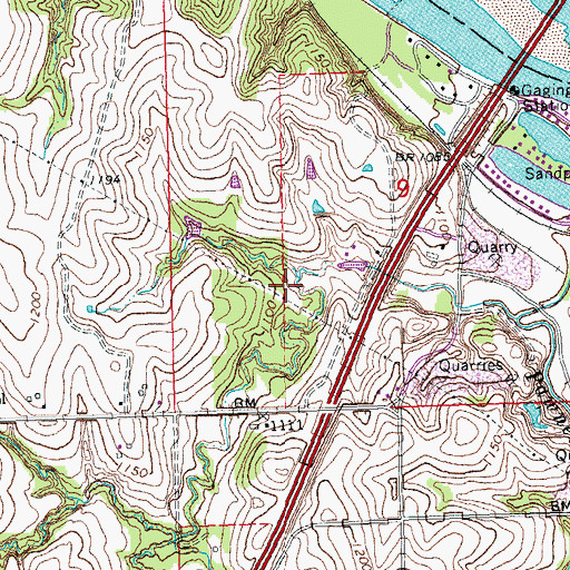 Topographic Map of Little Creek Campground, NE