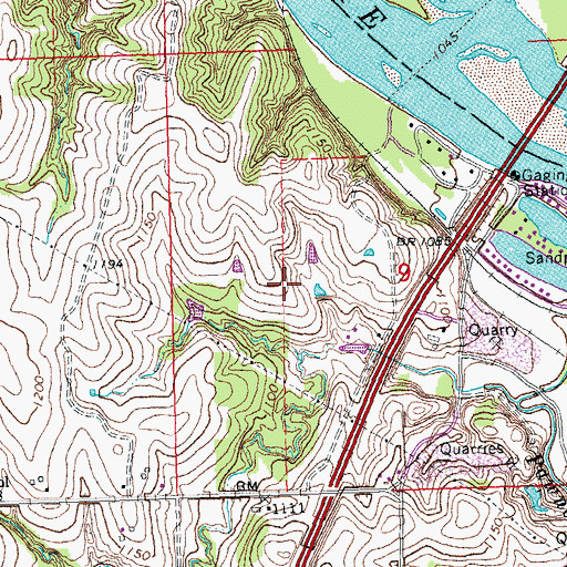 Topographic Map of Lakeside Campground, NE
