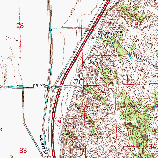 Topographic Map of NebraSKI Area Complex, NE