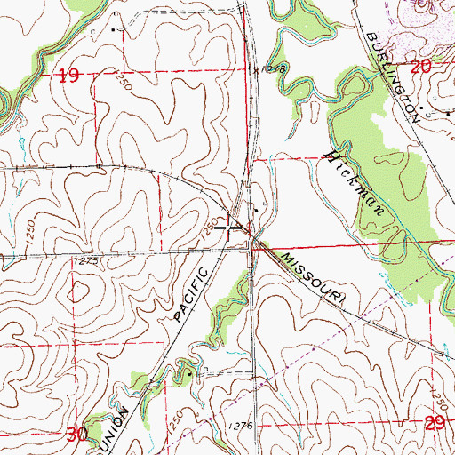 Topographic Map of Aldo Junction, NE