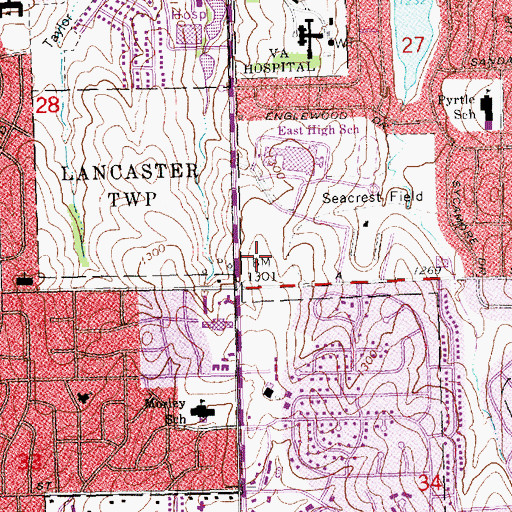 Topographic Map of Seacrest Park Trail, NE