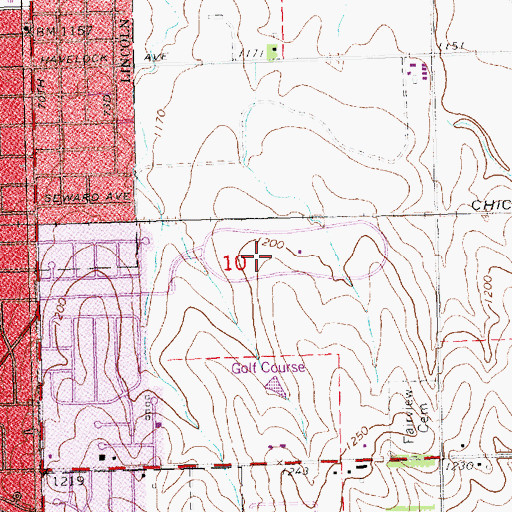Topographic Map of Shanda Dixon Bikeway Trail, NE