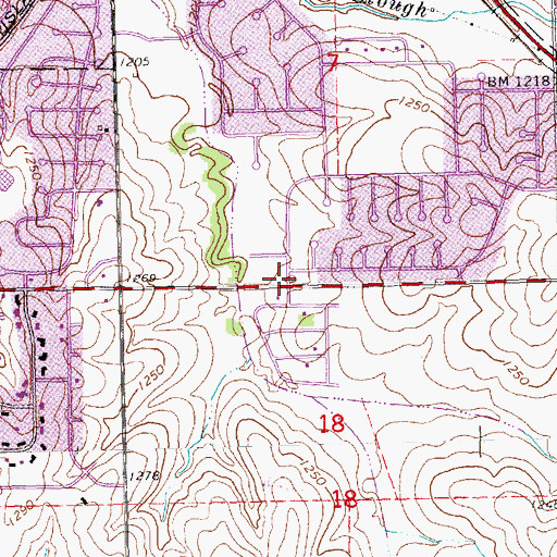 Topographic Map of Old Cheney Road Trail, NE