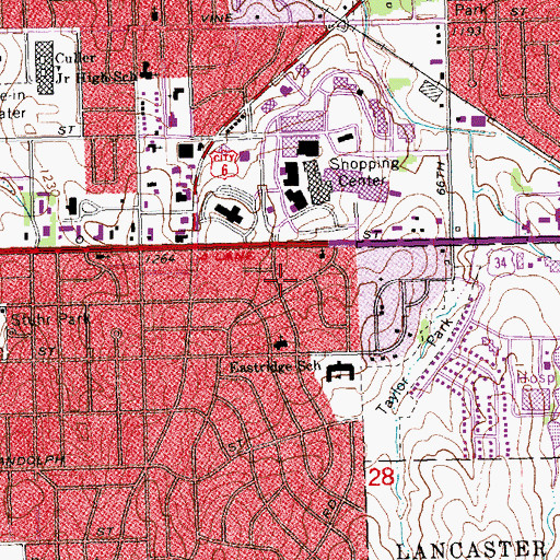 Topographic Map of Womens Clinic of Lincoln, NE