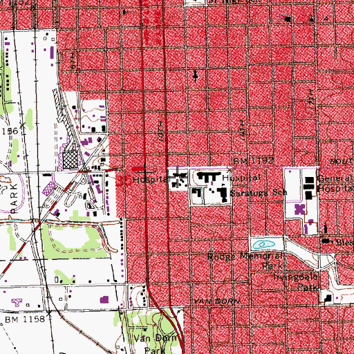Topographic Map of Lancaster Manor, NE