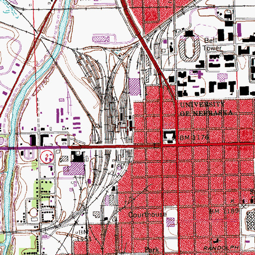 Topographic Map of Star City Visitors Center, NE