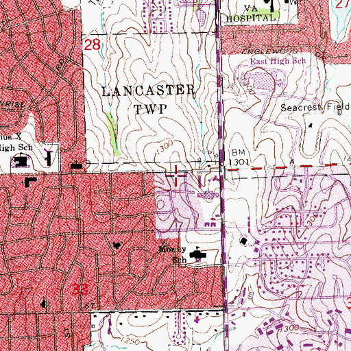 Topographic Map of Clocktower Dental Center, NE