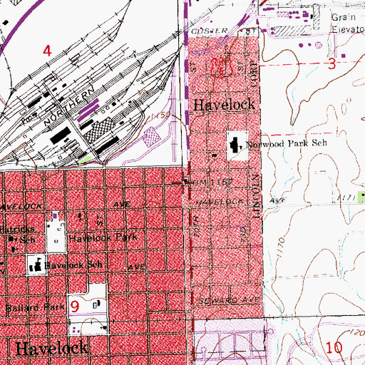 Topographic Map of Living Hope Tabernacle Church, NE