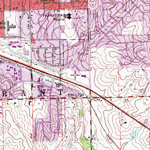 Topographic Map of Southern Heights Presbyterian Church, NE