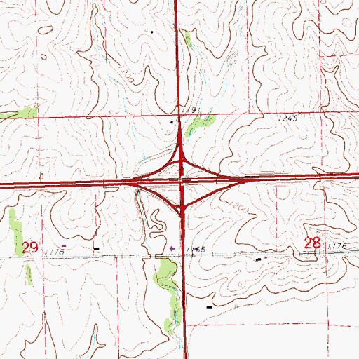 Topographic Map of Interchange 405, NE