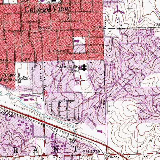 Topographic Map of Larson Park, NE