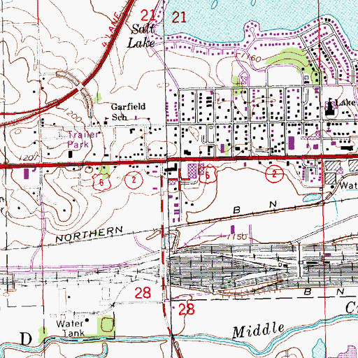 Topographic Map of Lakeview Park, NE
