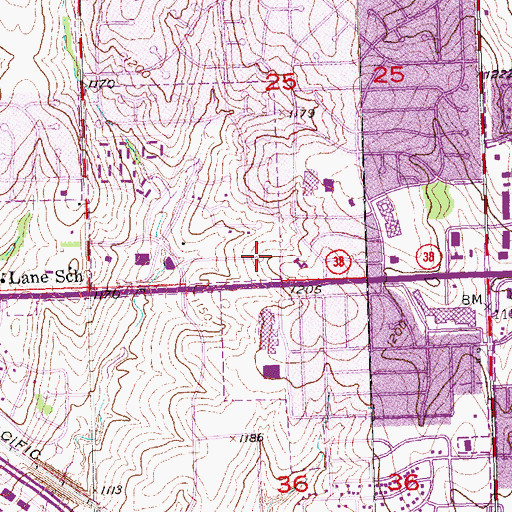 Topographic Map of Georgetowne Family Dentistry Center, NE