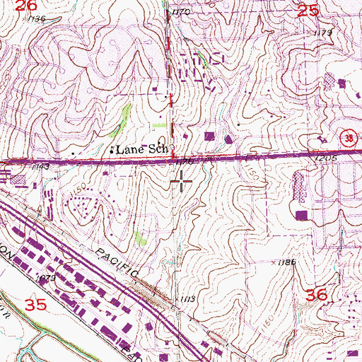 Topographic Map of Oak View Mall, NE