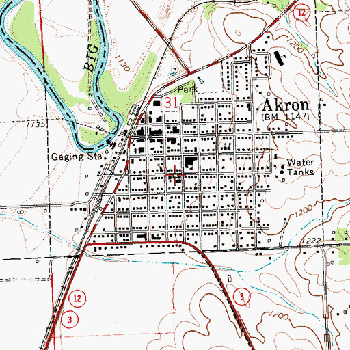 Topographic Map of Wesley United Methodist Church, IA