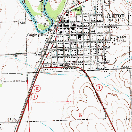 Topographic Map of Trinity Lutheran Church, IA