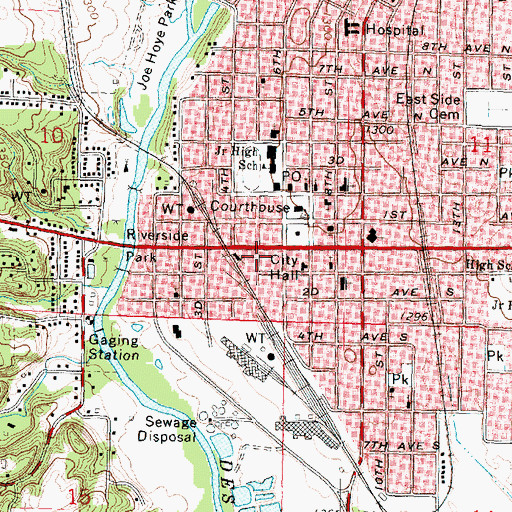 Topographic Map of Northwest Iowa Podiatry Associates Center, IA