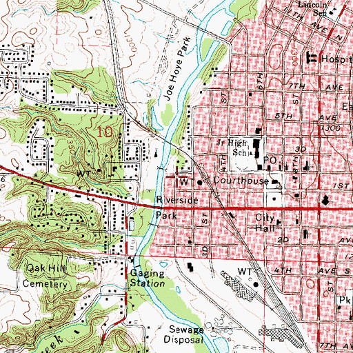 Topographic Map of McKinley Elementary School, IA