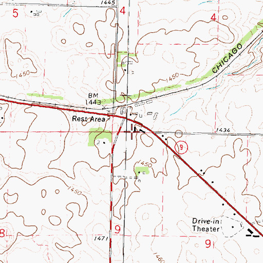 Topographic Map of Estherville Community Christian School, IA
