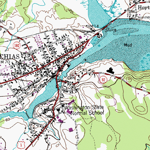 Topographic Map of O'Brien Cemetery, ME